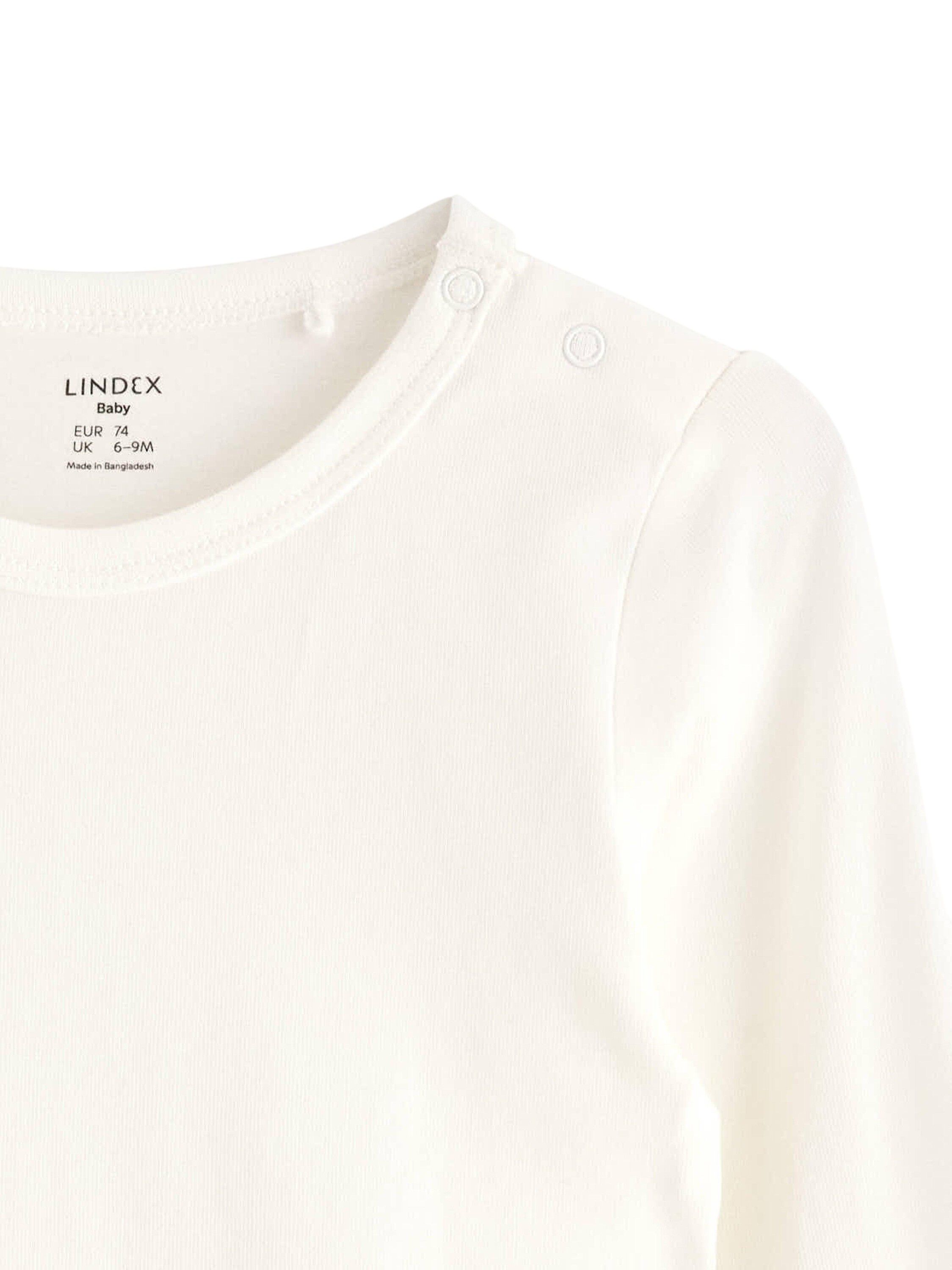 Cotton jersey baby bodysuit with lo