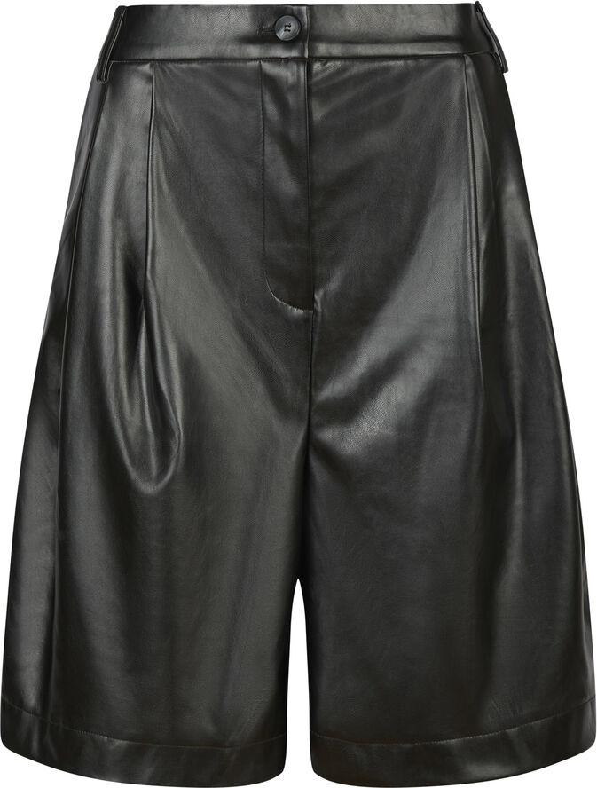 Nika Bermuda PU Shorts