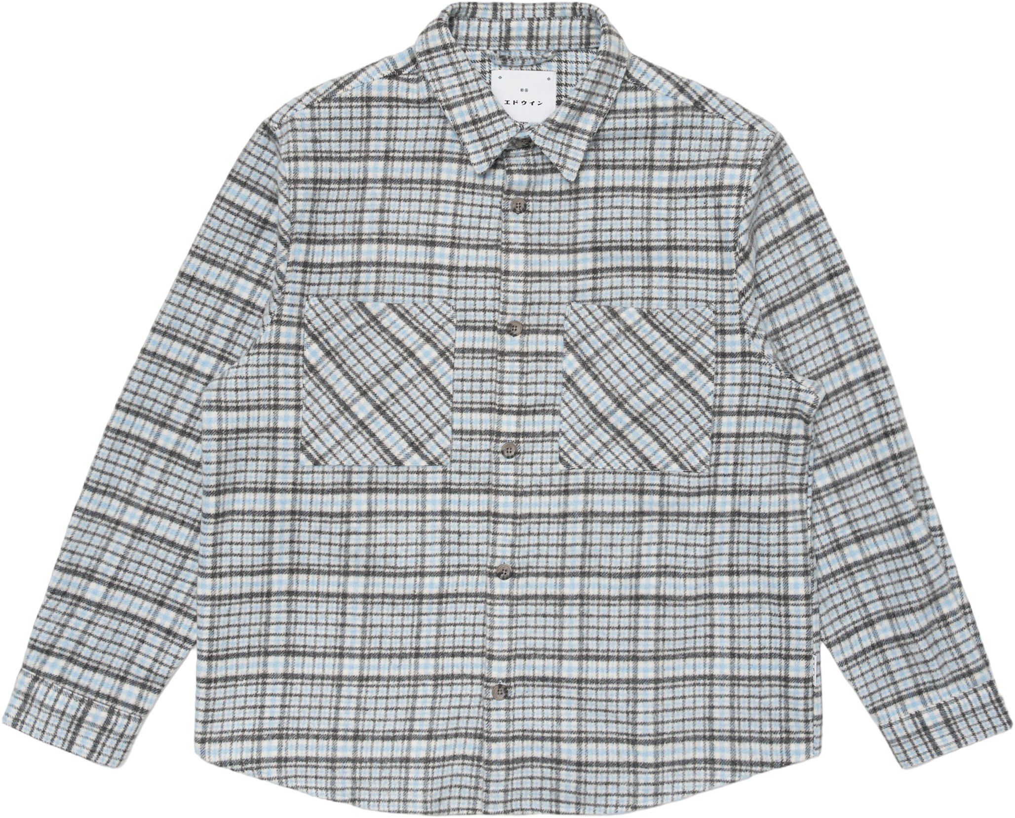 Julius Shirt Ls - Blue/Grey