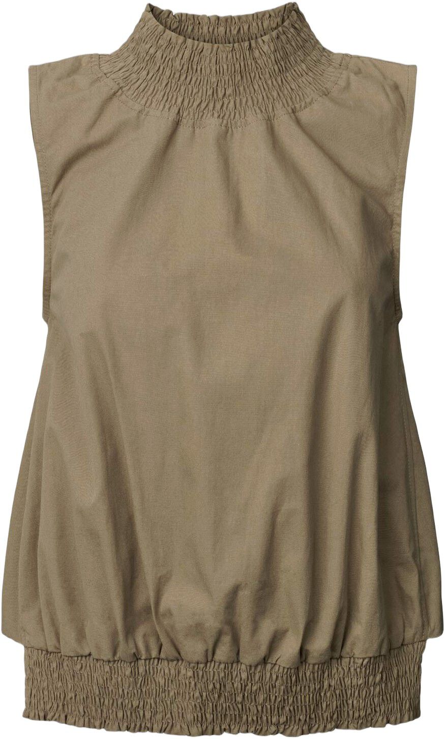 Poplin heavy shirring top - Fiola