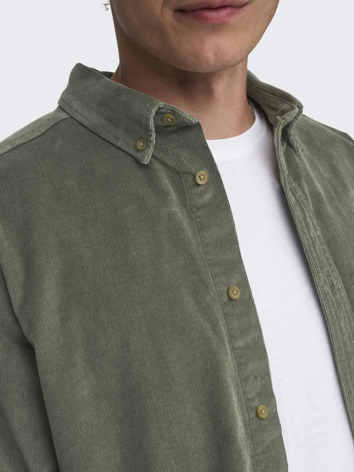 Onsmichael 18W Reg Cord Stretch Ls Noos