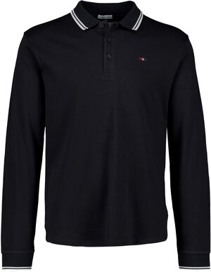 Cashmere touch polo L/S