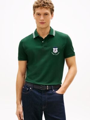 Regular Fit Crest Appliqu&eacute; Polo Shirt