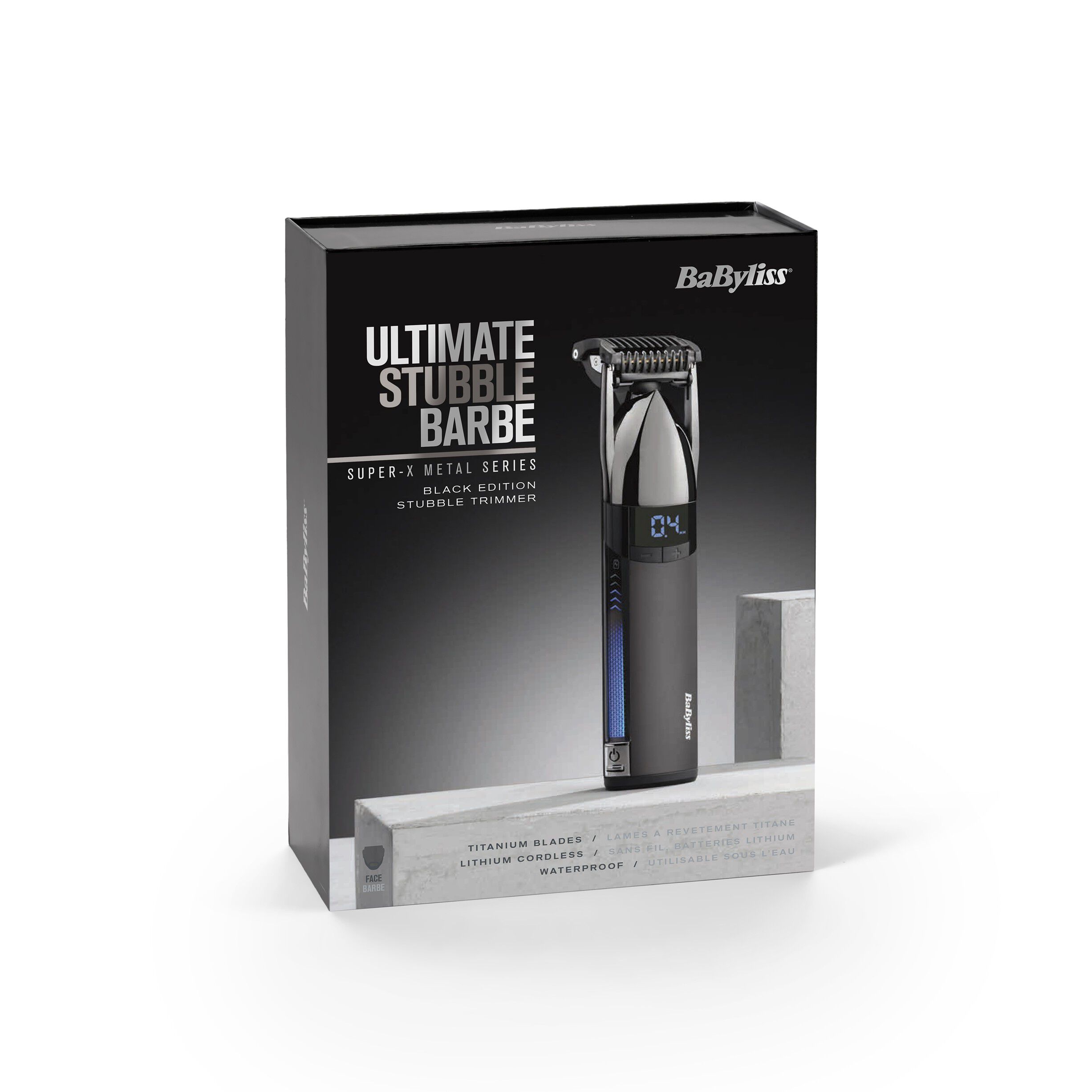 Super X Metal Stubble Trimmer - Black