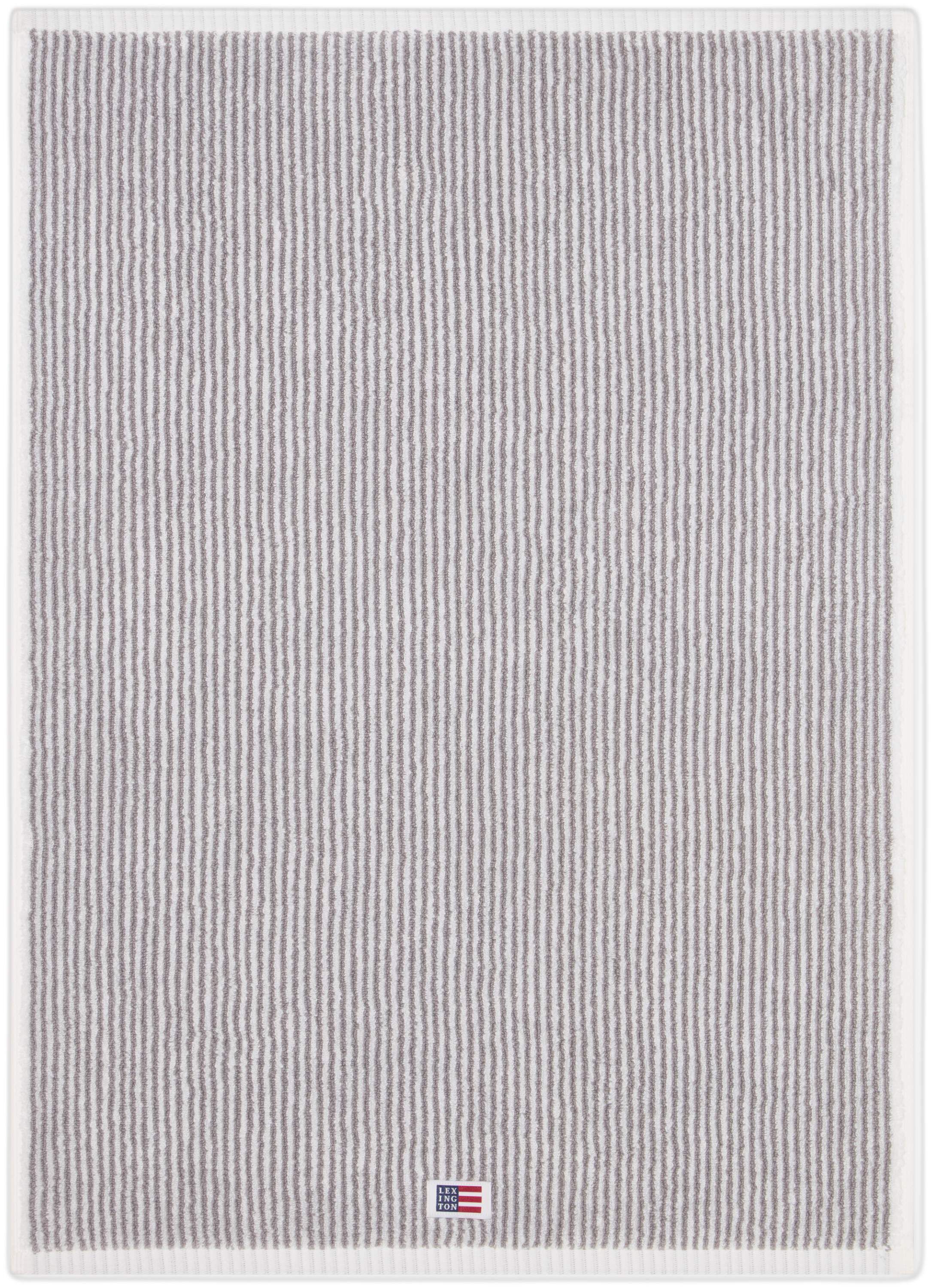 Original Towel White/Gray Striped