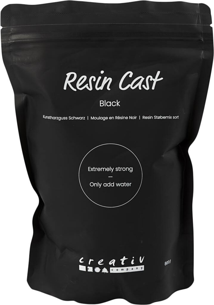Resin St&oslash;bemix Sort, 800g.