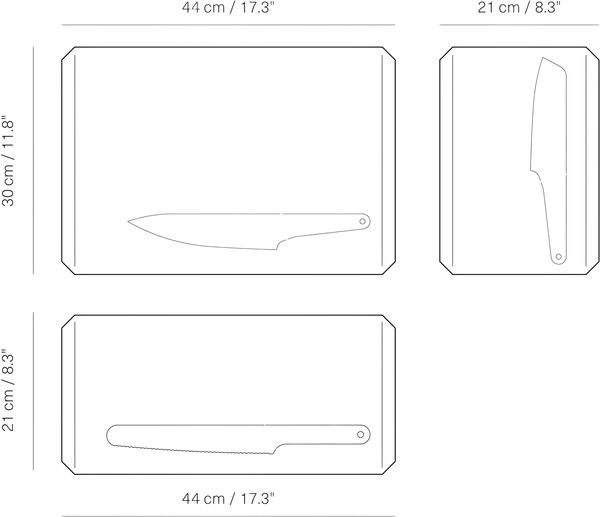 Veark Chopping board Poly / Blue/ M