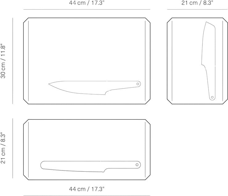 Veark Chopping board Poly / Blue/ M