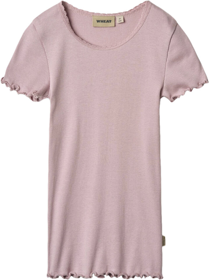 Kort&aelig;rmet Rib T-shirt Katie