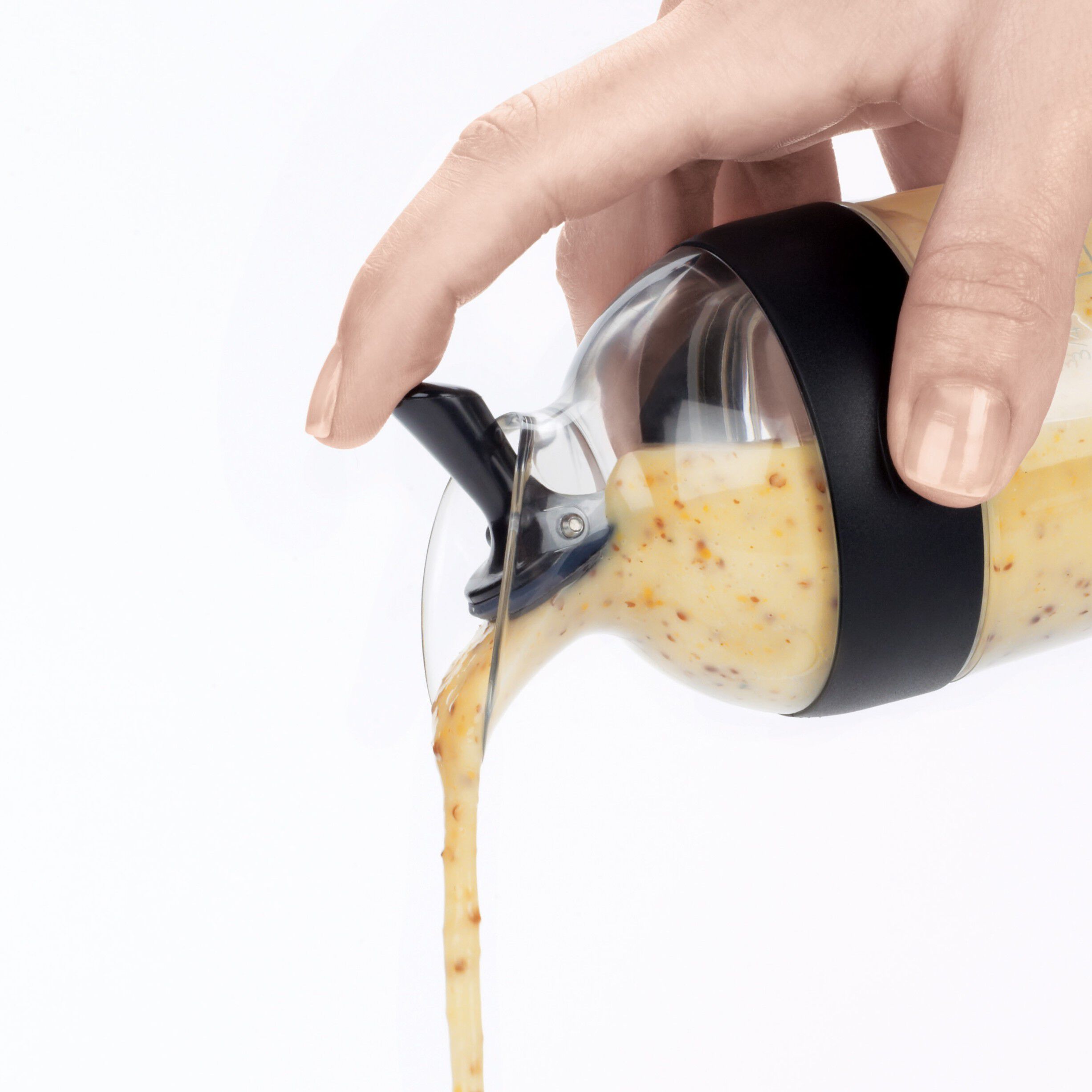Salad Dressing Shaker, black 236 ml