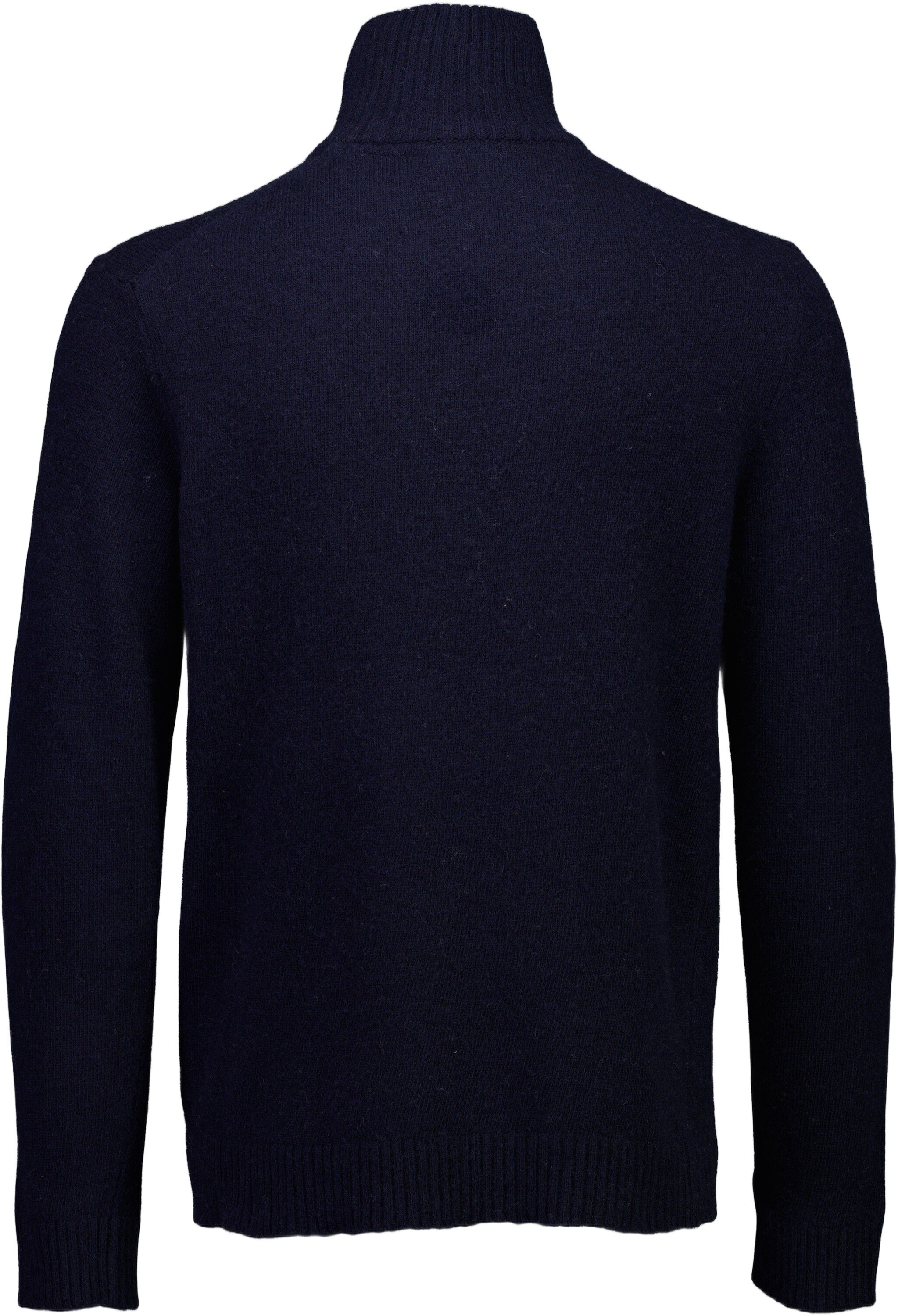 Lambswool half zip knit