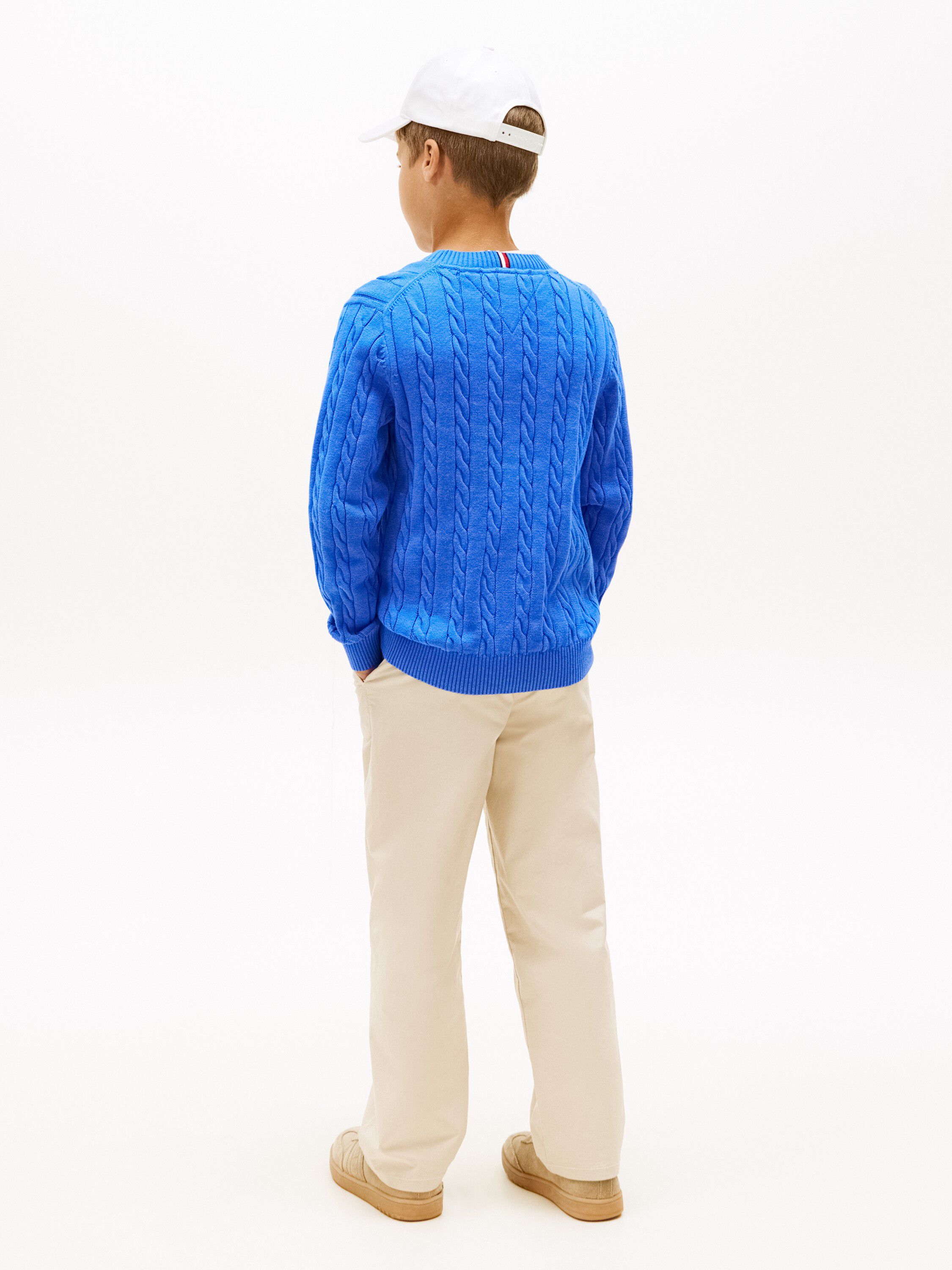 Essential Cable Knit Crew Neck Jumper