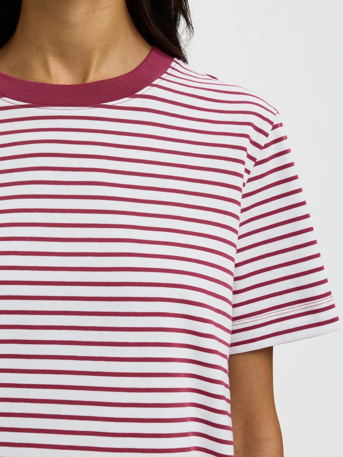 Slwessential Ss Striped Boxy Tee Noos