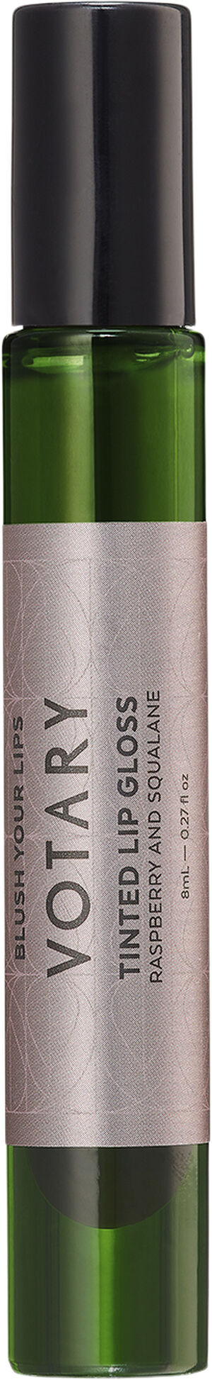 VOTARY Tinted Lip Gloss, Raspberry and Squalane