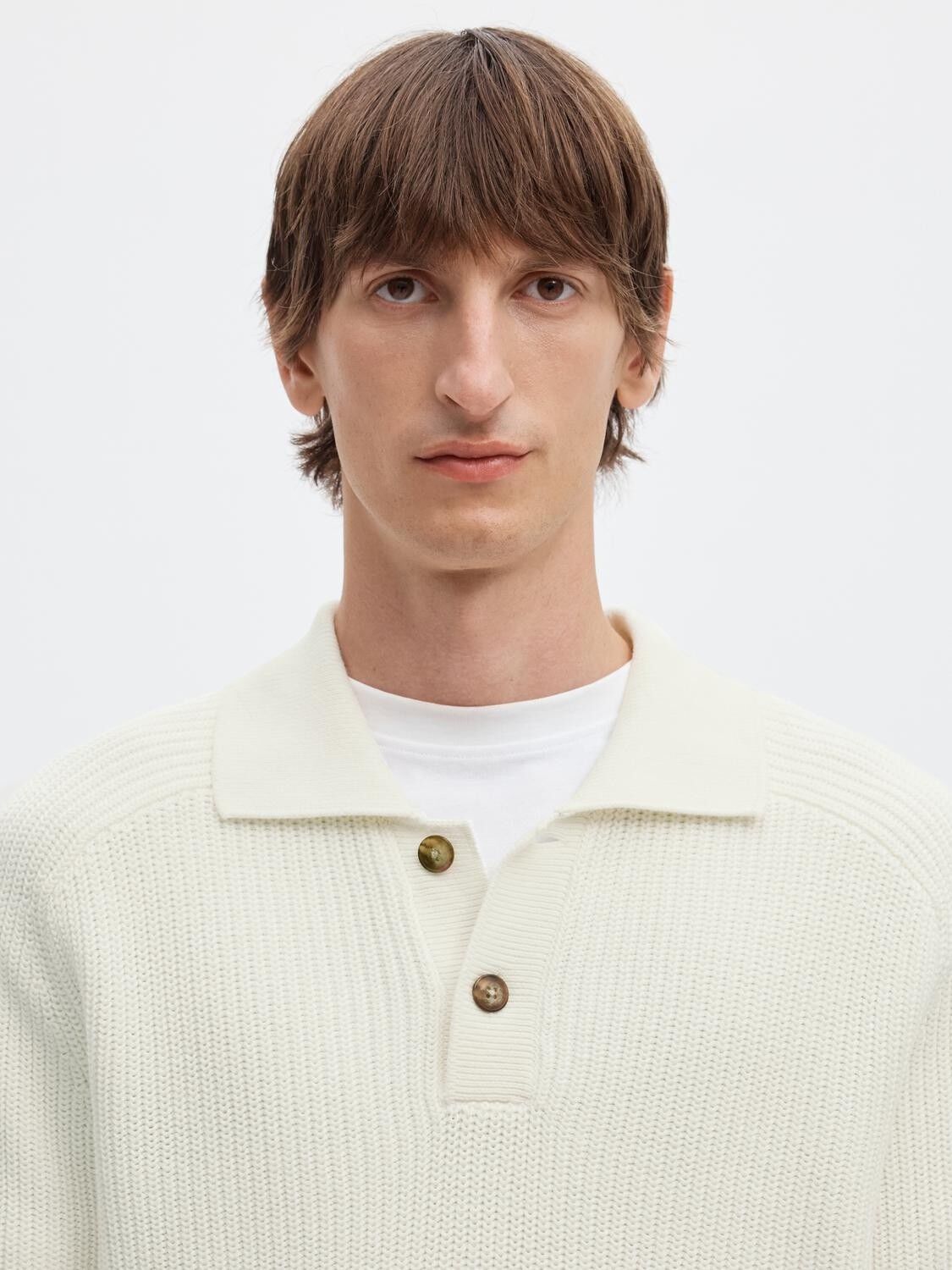 Slmpim Ls Knit Polo Camp