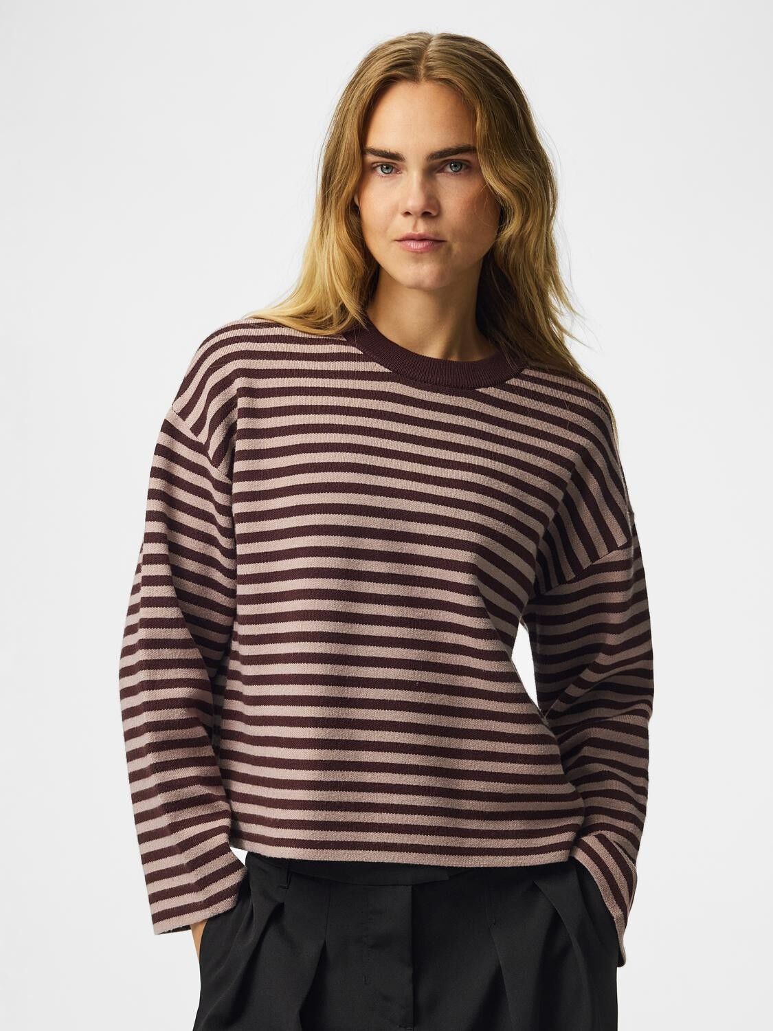 Pcjassy Ls O-Neck Knit Noos Bc