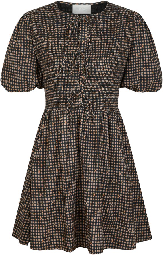 Auda Check Smock Dress