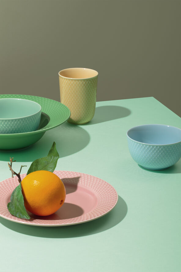 Rhombe Skål Ø13 cm aqua porcelæn