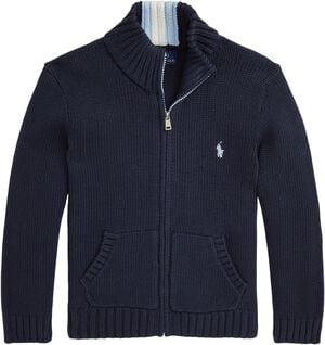 COMBED COTTON-LS FZ MOCK-TP-SWT