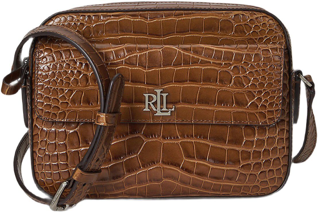 Croc-Embossed Medium Marcy Camera Bag