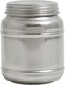 CANI can w/lid, high, M, stainless steel