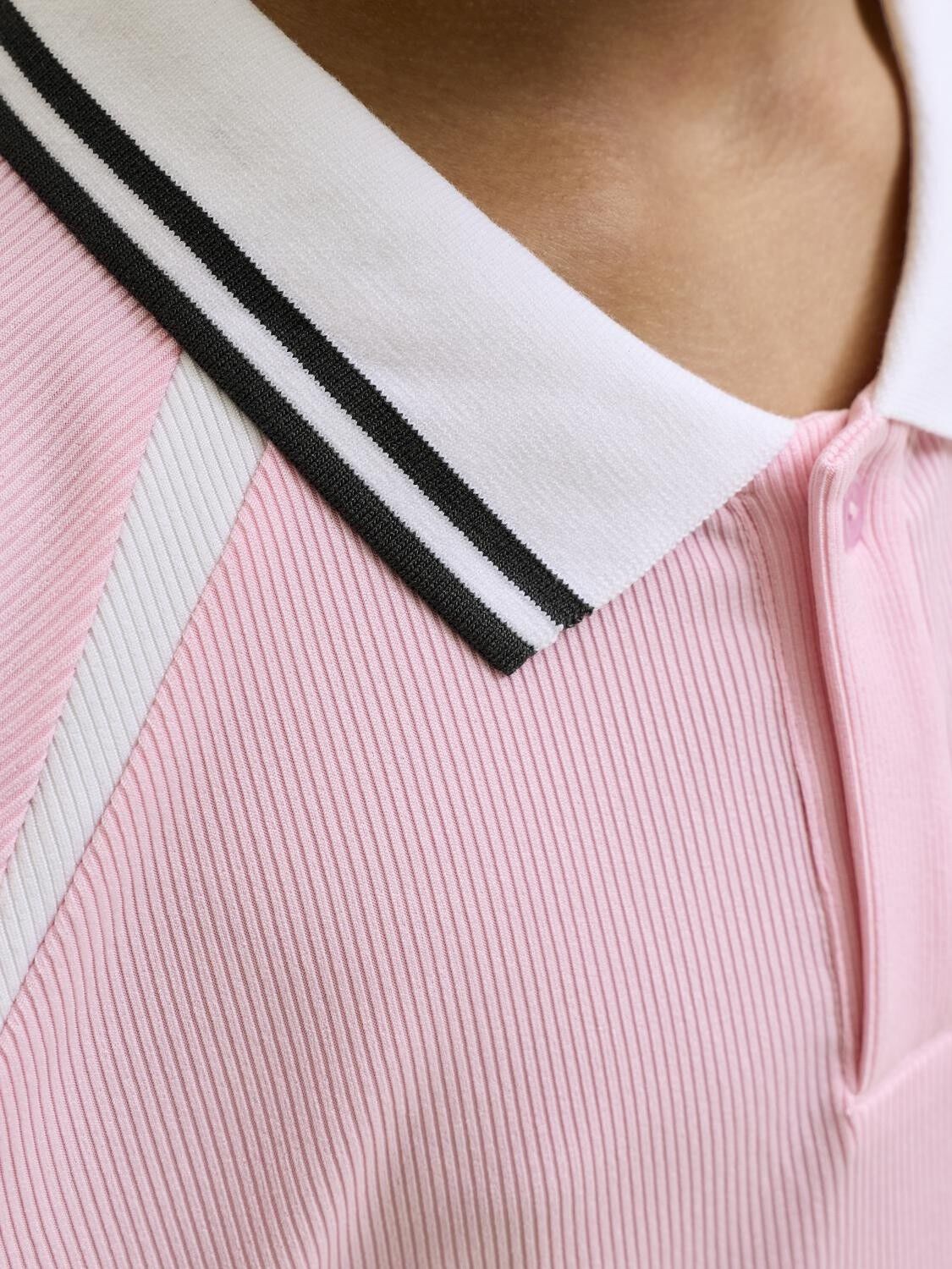 Jcoclub Ribbed Football Polo Ss Jnr