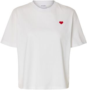 SLFELLA SS EMB BOXY TEE FT