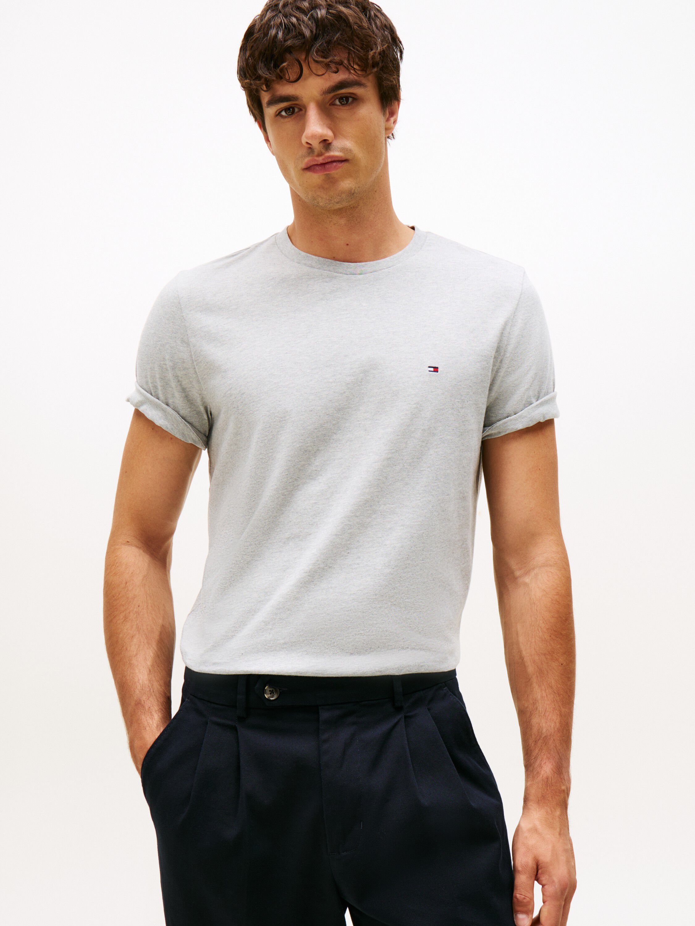 ESSENTIAL REG FIT HEATHER TEE