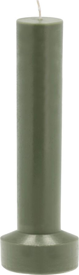 Kubbelys Styles D8 x 23 cm Dark Green Parafin/Stearin