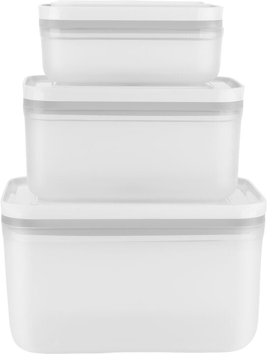 Fresh & Save Vakuum beholdersæt 3d i plastik. S,M, L