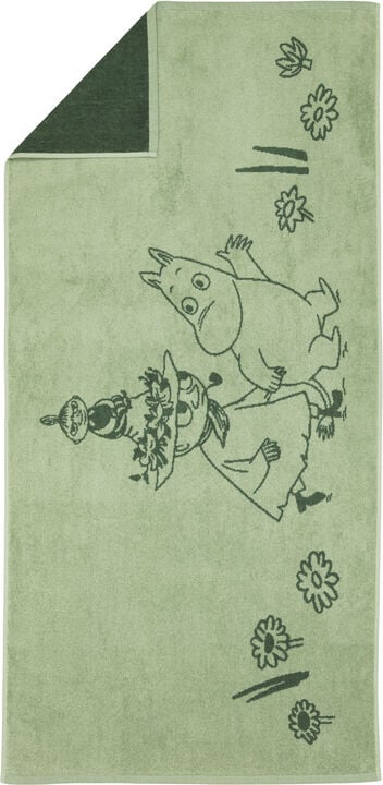 Moomin Arabia 70x140cm badehåndklæde Venner For Evigt GOTS