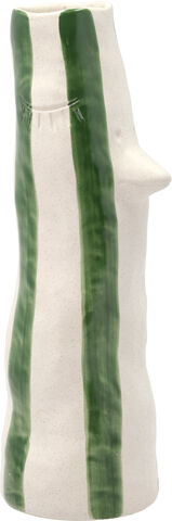 Vase med nebb og øyevipper Styles 34 cm Grønn