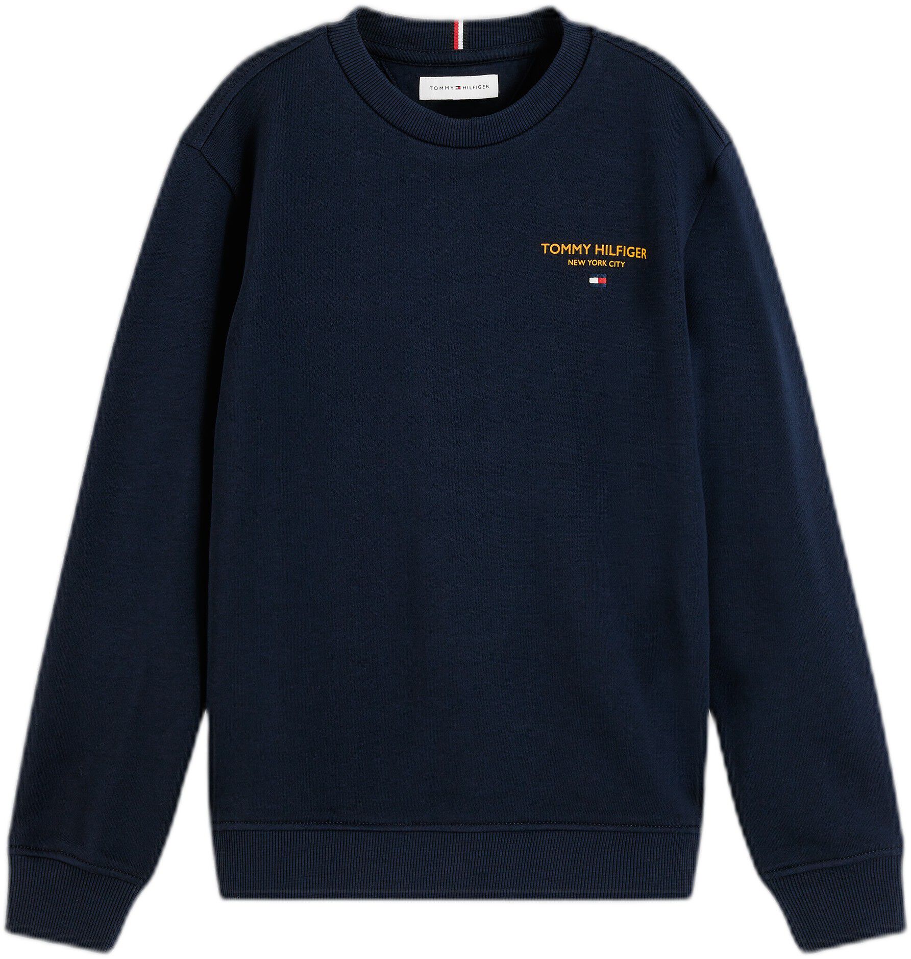 Logo Flag Embroidery Crew Neck Jumper