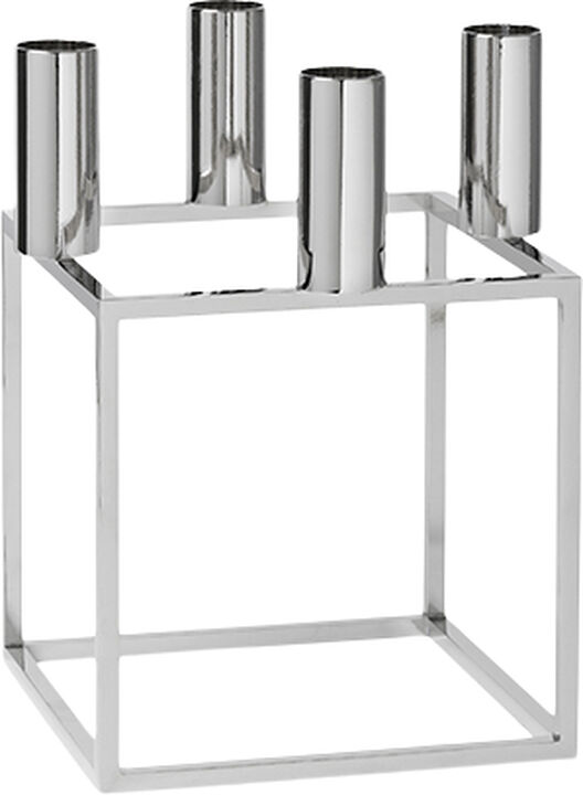 Kubus 4, Candle Holder, Nickel-Plat
