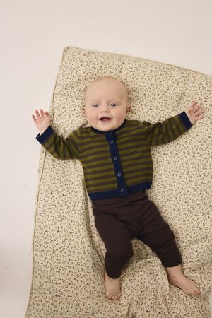 Strikka 1 RWS wool & GCS cashmere baby cardigan