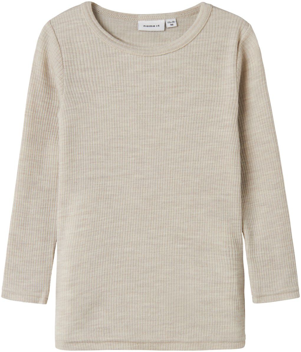 NMNWAX WOOL RIB LS TOP NOOS