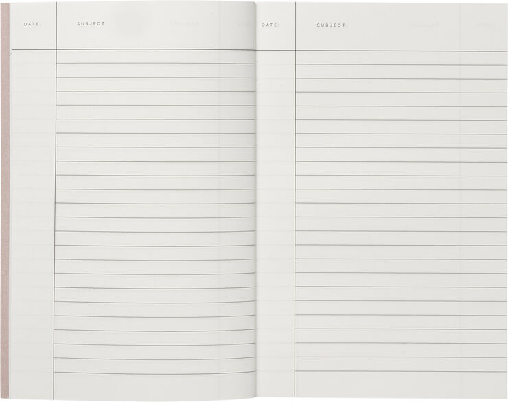 Lille notesbog, okker striber