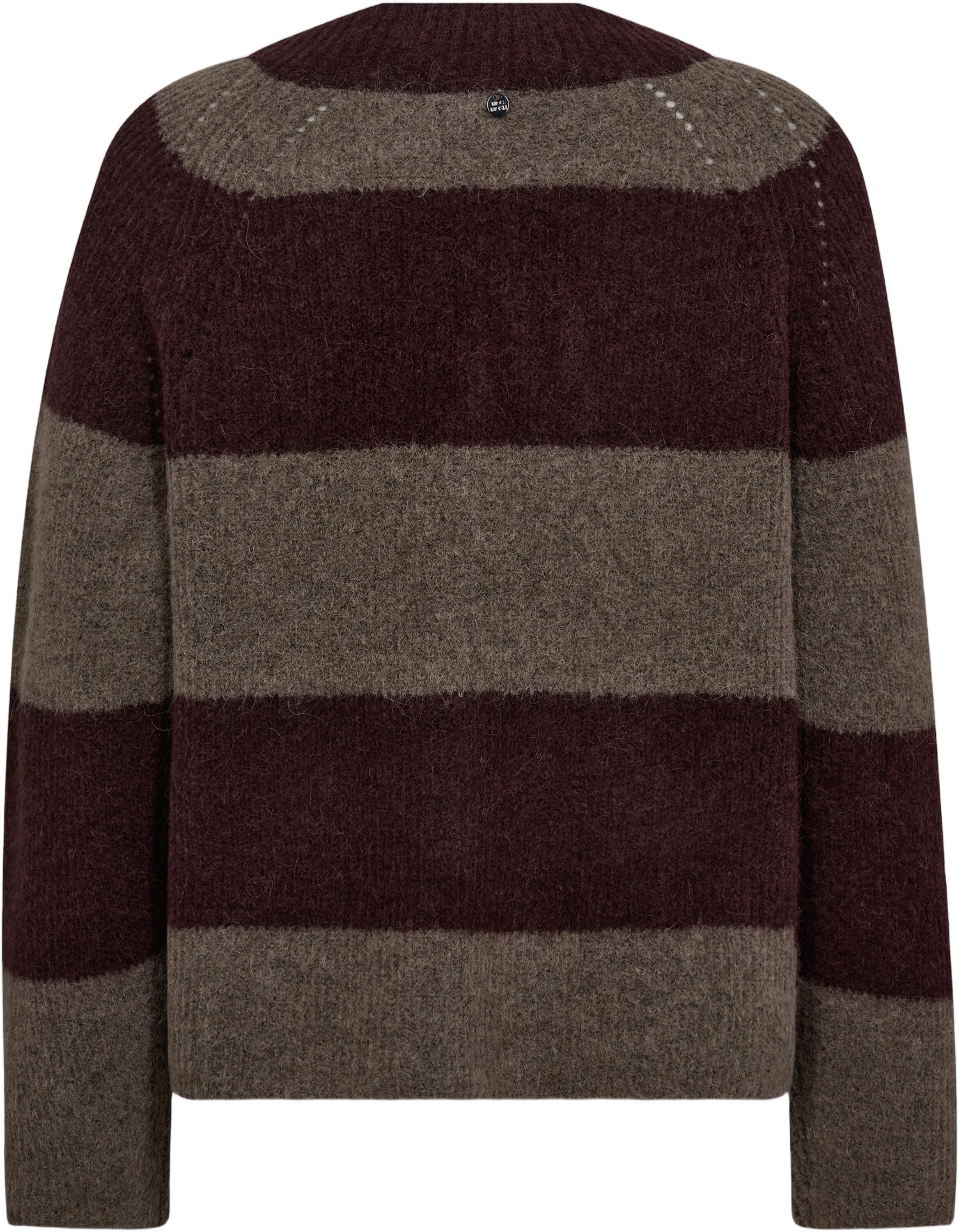 MMTaci Stripe LS V-Neck Knit