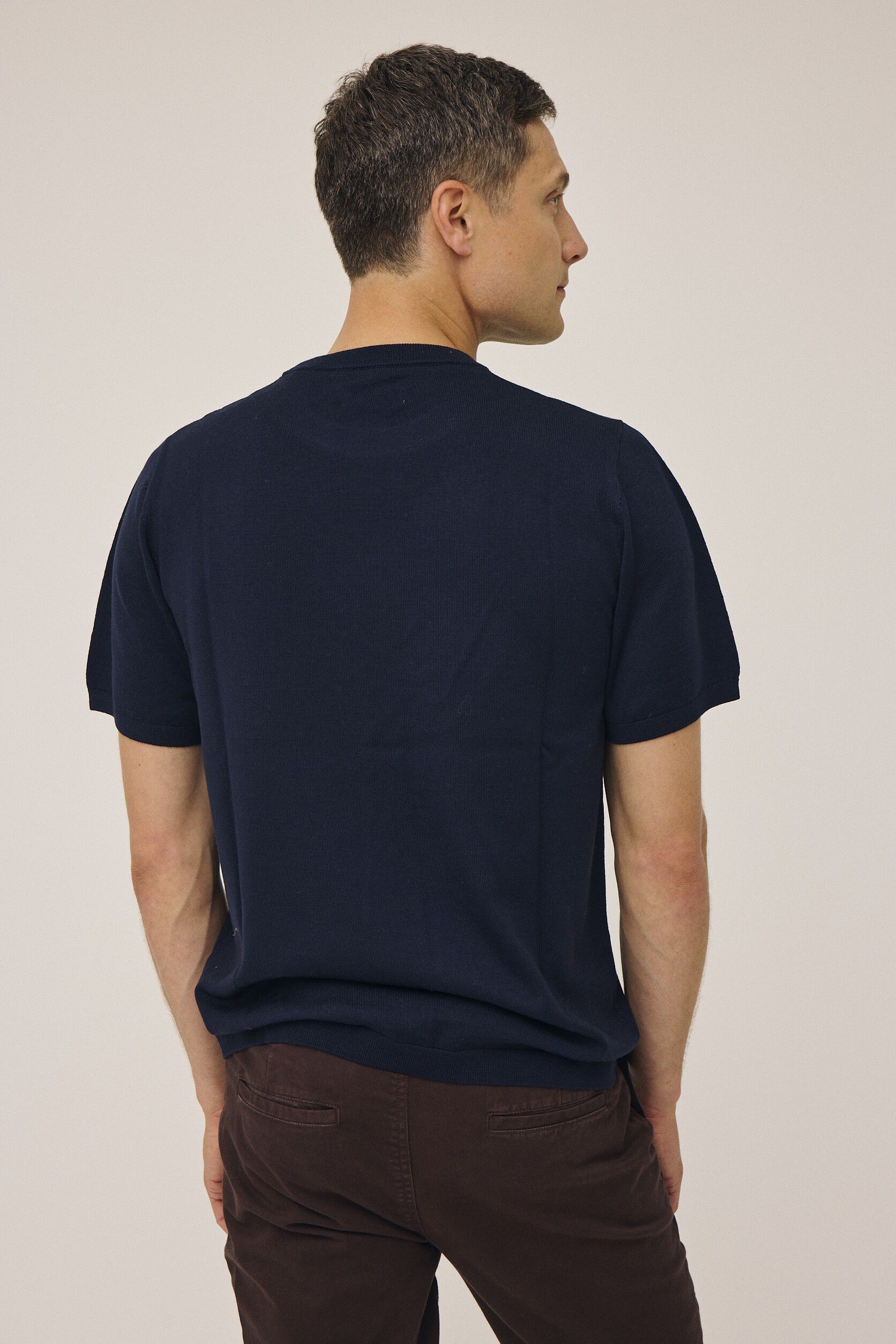 Morgan 5 Loose fit strikket t-shirt - 100% merinould RWS