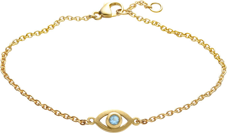 Blue Topaz Eye Bracelet