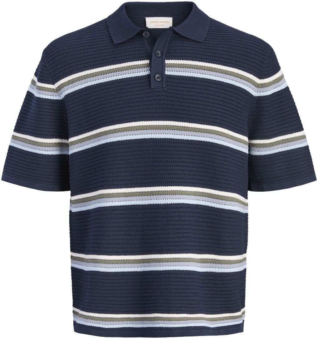 Jormaine Knit Stripe Polo Jnr