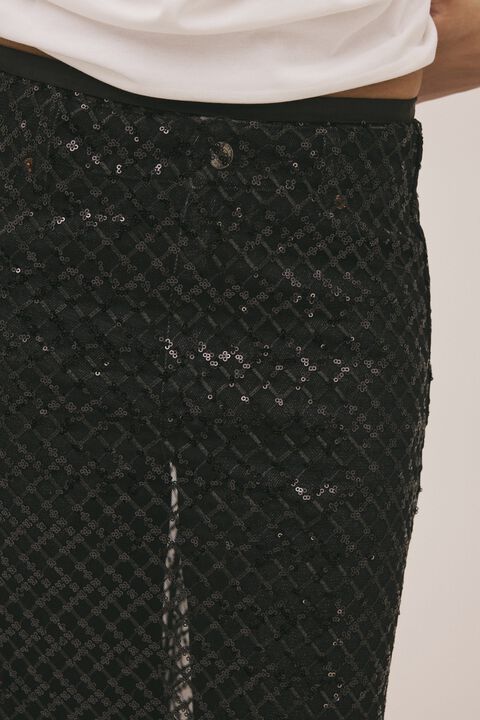 Hailey 2 nederdel med palietter