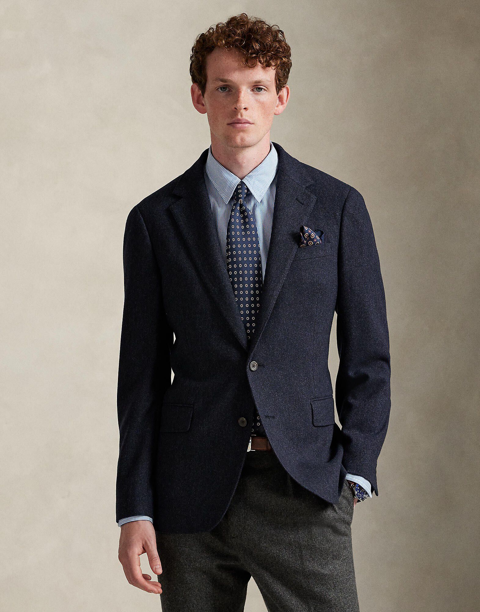 Polo Modern Fit Herringbone Sport Coat