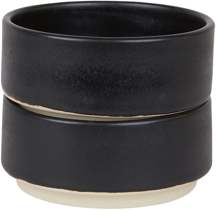 Otto Ceramic Bowls Set of Two | Black | Medium