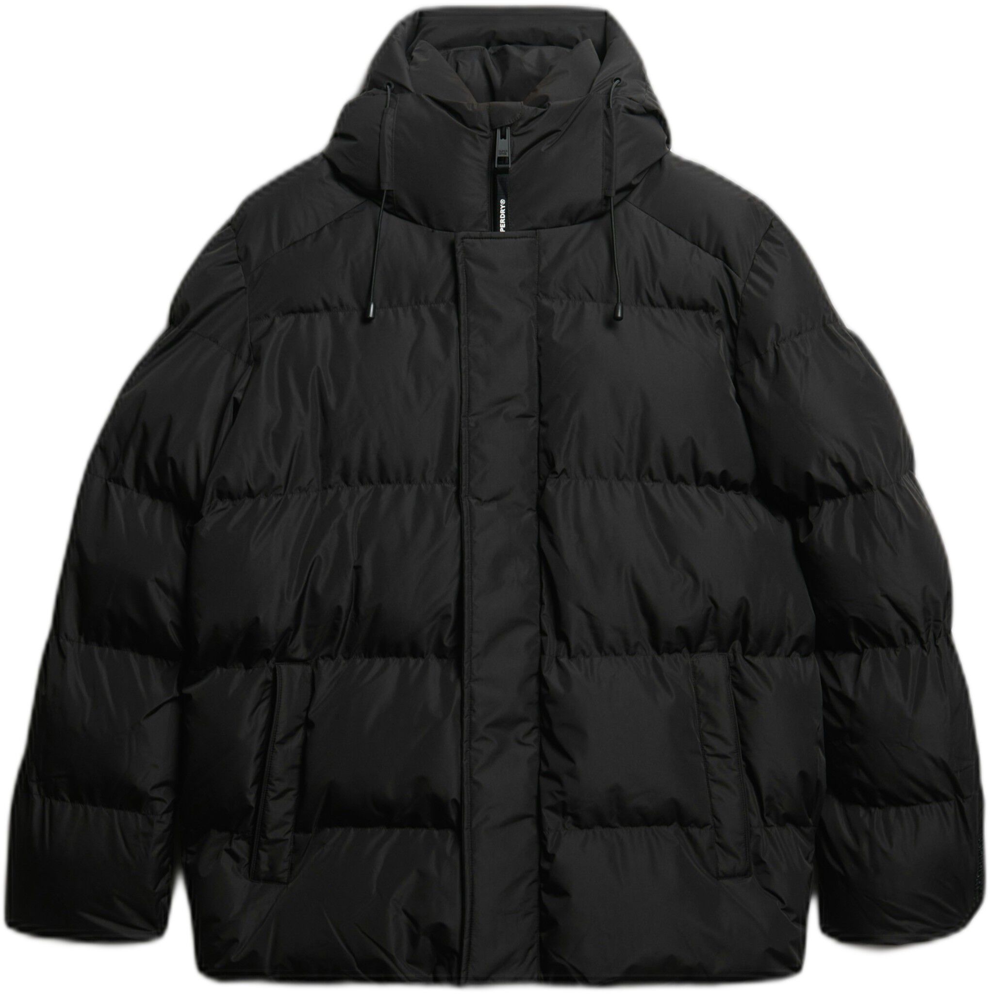 HOODED 5 BAFFLE SPORTS PUFFER