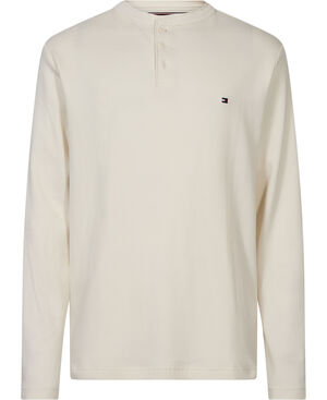 WAFFLE TEXTURE LONGSLEEVE HENLEY