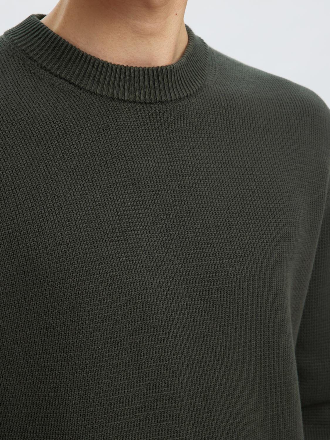 SLHDANE LS KNIT STRUCTURE CREW NECK