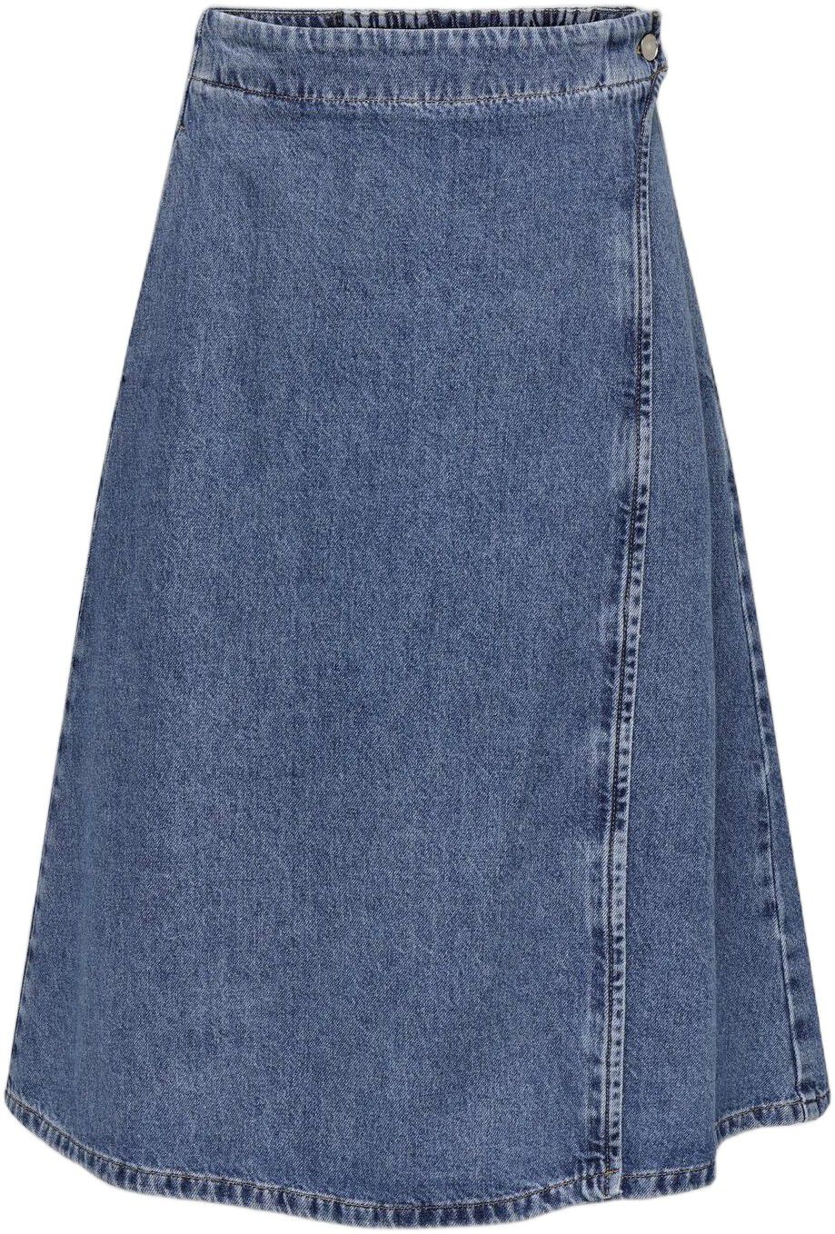 ONLTHEA WRAP MIDI SKIRT DNM CS DOT