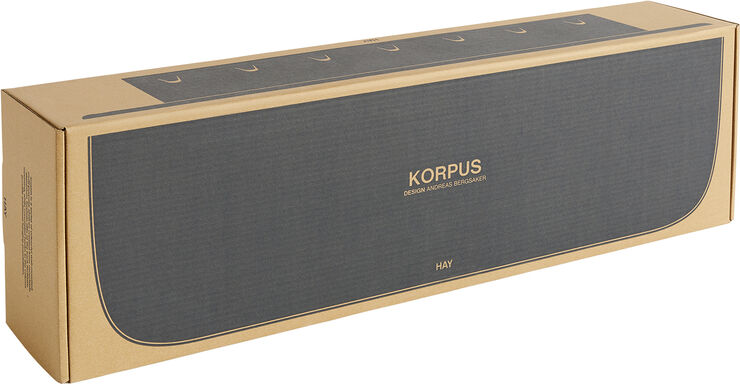 Korpus Shelf-Large 7 hooks-Midnight