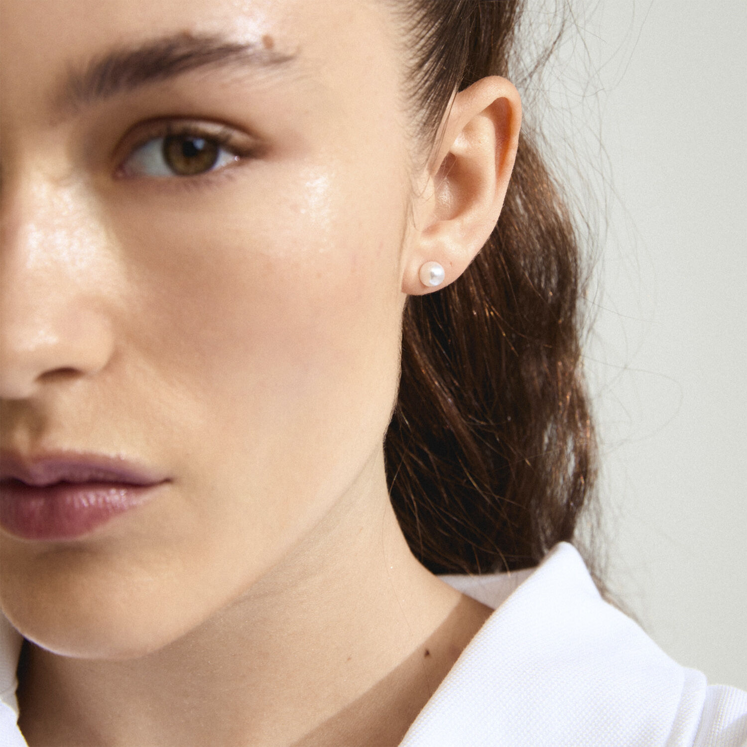 DIONYSIA pearl earrings gold-plated